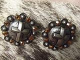 Swarovski Hand Embellished Blinged Concho License Plate Screws 