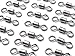 Dr.Fish Barrel Fishing Swivels, Available from #12-#12/0, Stainless Swivels Fishing Tackle Saltwater, Freshwater, Leader/Line/Lure Connector #1/0 132LB