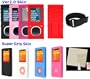 PCMICROSTORE Brand (2nd Generation) Microsoft Zune 4GB 8GB Premium Silicone Skin Case with 14" Adjustable Sports Armband and LCD Screen Protector Shield - 6 Color Choices