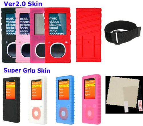 Apparel: PCMICROSTORE Brand  2nd Generation  Microsoft Zune 4GB 8GB Premium Silicone Skin Case with 14