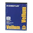 Staedtler Mars Vellum Paper, 16#, Rag, 8.5 x 11 Inches, Plain, 50 Sheets per Pad (946811P)