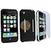 for iPhone 2G 4GB 8GB/16GB Black Rubber Cover Case+Film