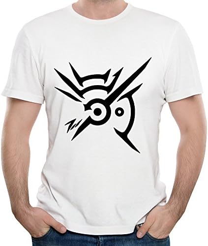 KAKuBA Dishonored Outsiders Mark Mens Guys T Shirt Vintage Tops Cool T Shirts White