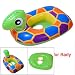 Colorful Tortoise Design Inflatable Baby Swim Seat Boat
