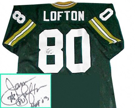 James Lofton Green Bay Packers Autographed Green Throwback Jersey with HOF 03 Inscription