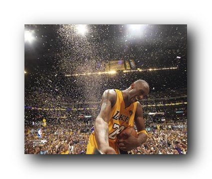 Kobe Bryant Photograph 2010 LA Lakers Victory 21910