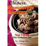 Chinese Homestyle Recipes (vol.1-3) Complete Set ~ Ming Liu