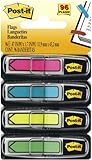 Post-it Arrow Flags, Assorted Bright Colors, 1/2-Inch Wide, 24/Dispenser, 4-Dispensers/Pack