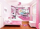 Walltastic Barbie Wallpaper Mural, 8 x 10 ft