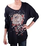 ED HARDY Christian Audigier Mum Draped Womens T-Shirt