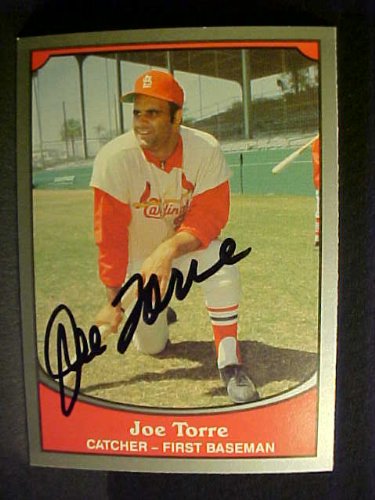 Joe Torre St. Louis Cardinals #107 1990 Baseball Legends Signed Baseball Card