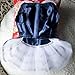 Urparcel Pet Dog Tutu Dress Princess Stripe Bow Lace Skirt Puppy Clothes Apparel M