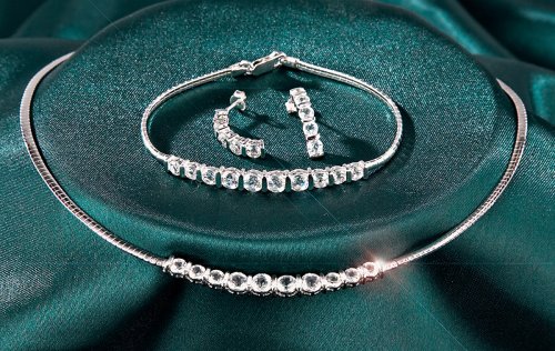 Click here to buy Gemstone and Sterling Necklace White Topaz by BRAND NOT SPECIFIED.