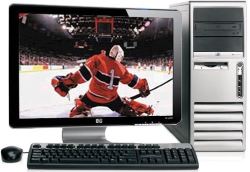 Fast HP DC7600 Desktop Computer Tower Pentium 4 HT 3.4Ghz 2gb 500gb DVDRW HP 20 LCD Keyboard/Mouse/Recovery CD included