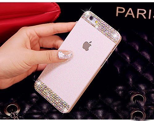iPhone 4/4s Case ,Beauty Luxury Hybrid Glamorous Glitter Hard Shiny Bling Sparkle With Crystal Rhinestone Artificial Diamond Cover Case For iPhone 4/4s (iphone 4/4s, Bling + White)