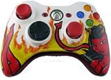 Red Devil Girl Custom Painted Xbox 360 5 Mode Rapid Fire with Drop Shop Button Adjustable Modded Wireless Controller Remote