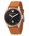 Emporio Armani Men's Orange-Strap Watch