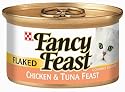 Fancy Feast Gourmet Cat Food, Flaked Chicken & Tuna Feast, Flaked 3-Ounce Cans (Pack of 24)