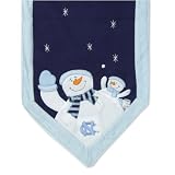 North Carolina Tar Heels Snowman Table Runner