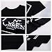 vadim Women's Tops Cute Letters Print Tshirt Basic O Neck Shirts Casual Tee Black Medium