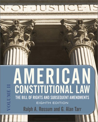american constitutional law 8e 2 vol set 2 volume set
