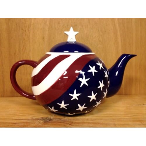 American Flag Teapot Only By Ack Dinnerware Sets