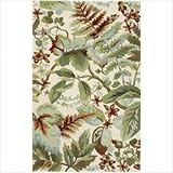 IMAGE OF Amazon White Contemporary Rug Size: 8' x 11'