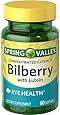 Spring Valley Softgels Bilberry, 60 Softgels