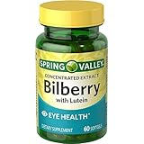 Spring Valley Softgels Bilberry, 60 Softgels