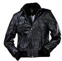 GIPSY LAMMNAPPA LEDERJACKE Falko LNW schwarz