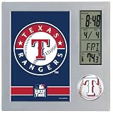 MLB Texas Rangers Digital Desk Clock