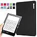 Kindle Voyage Case - Poetic Kindle Voyage Case [Slimline Series] - [Lightweight] [Ultra-slim] PU Leather Slim-Fit Cover Stand Folio Case for Amazon Kindle Voyage Black (3 Year Manufacturer Warranty From Poetic)