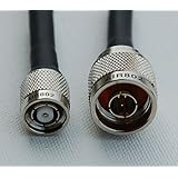AIR802 CA195 Black Cable Assembly N Plug (Male) to RP-TNC Plug (Male) 20 Feet (6.09 m)