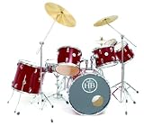HB Drums Predator 7 Piece Custom Drum Set Wine Red Complete Drum Kit - B0017YT2DO