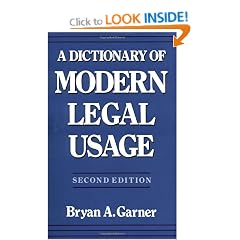 Dictionary of Modern Legal Usage, Second Edition (Oxford Dictionary of Modern Legal Usage)