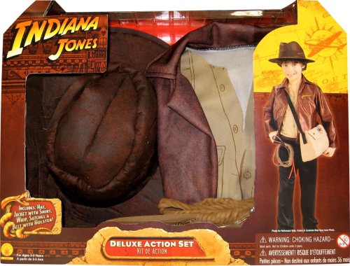  : Rubies Indiana Jones and the Kingdom of the Crystal Skull Deluxe Action Set Child, Size 4 to 6
