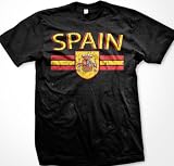 Spain Crest International Soccer T-shirt, Espana Soccer Mens T-shirt