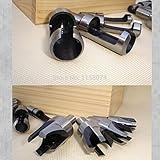 8 ピース木工木材プラグ カッター ドリル ツール大工プラグ カッター木材ほぞ カッター高炭素鋼5/8 "1/2" 3/8 "1/4"新