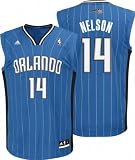 Adidas Orlando Magic Jameer Nelson Revolution 30 Replica Road Jersey Large