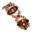 Ayala Bar Bracelet - The Classic Collection - in Rusty Reds and Oranges #4101 AB OB