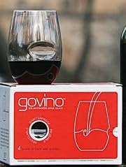govino Stemless Shatterproof Wine Glasses (Set of 4