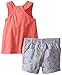 Calvin Klein Little Girls' Top with Printed Denim Short Set