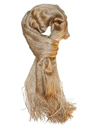 LibbySue-Evening Sparkle Shawl, Scarf Gold