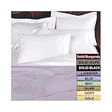 300TC Egyptian Cotton TWIN LAVENDER STRIPE DUVET COVER SET BY MARRIKAS