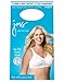 Just My Size Women's Super Sleek Front Close Wire Free Plus Size Bra (1217), White, 44DD