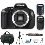 Canon EOS Rebel T3i 18 MP CMOS Digital SLR Camera and DIGIC 4 Imaging with EF-S 18-135mm f/3.5-5.6 IS Lens + EF 75-300mm f/4.0-5.6 III Autofocus Lens + 16GB Deluxe Kit