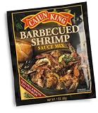 Cajun King Barbecued Shrimp Seasoning Mix, 1-Ounce Packages (Pack of 24)