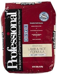Professional Dry Food for Adult Dogs, Lamb and Rice Formula, 35 Pound Bag