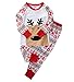 Baby Boy Girls Kids Xmas Reindeer Pyjamas Sleepwear Nightwear Pajamas Set (7-8 Years)