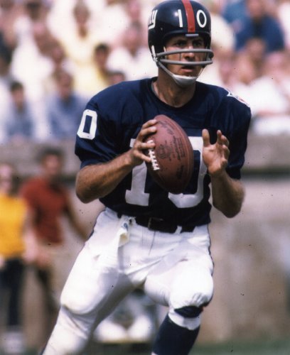 FRAN TARKENTON NEW YORK GIANTS 8X10 SPORTS ACTION PHOTO (F)